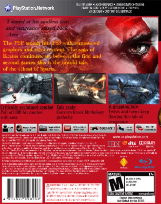 God of War: Ghost of Sparta - Sony PlayStation 3 (PS3) video game collectible - Main Image 2