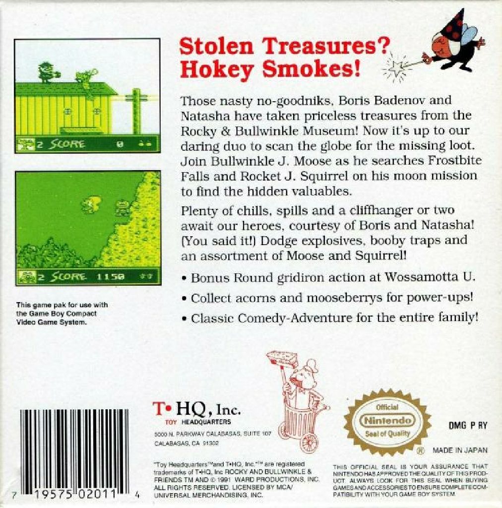 The Adventures Of Rocky And Bullwinkle And Friends - Nintendo Game Boy video game collectible - Main Image 2