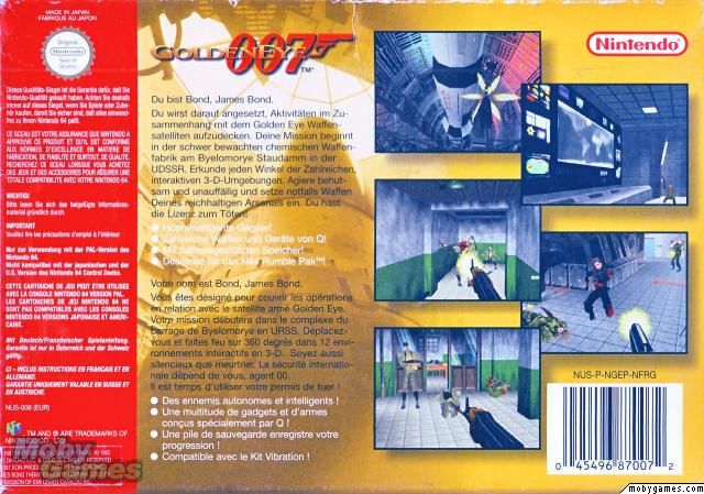 GoldenEye 007 - Nintendo 64 (N64) video game collectible - Main Image 2