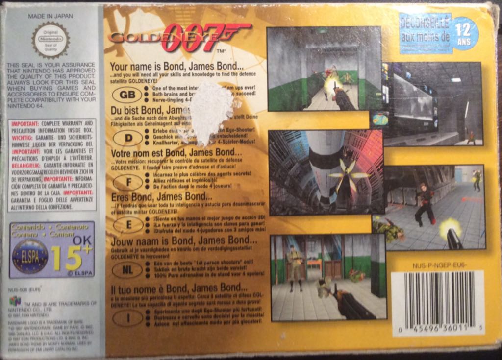 GoldenEye 007 - Nintendo 64 (N64) video game collectible - Main Image 2