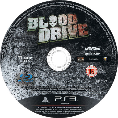 Blood Drive - Sony PlayStation 3 (PS3) (Activision - 1) video game collectible [Barcode 5030917092282] - Main Image 3