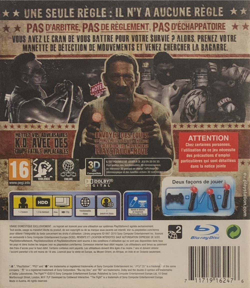 The Fight - Sony PlayStation 3 (PS3) (Sony Computers Entertainment - 2) video game collectible [Barcode 711719162476] - Main Image 2