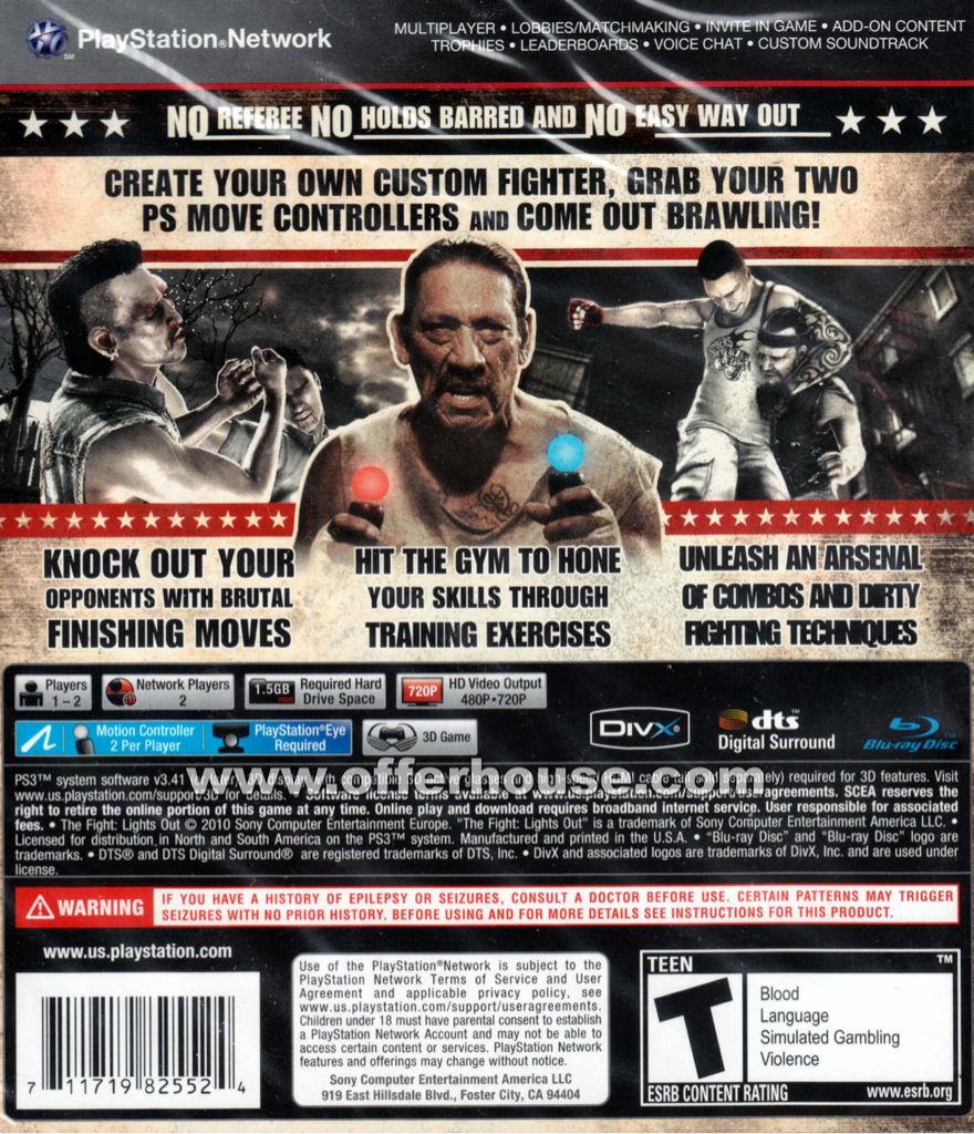 The Fight - Sony PlayStation 3 (PS3) video game collectible [Barcode 711719163077] - Main Image 2