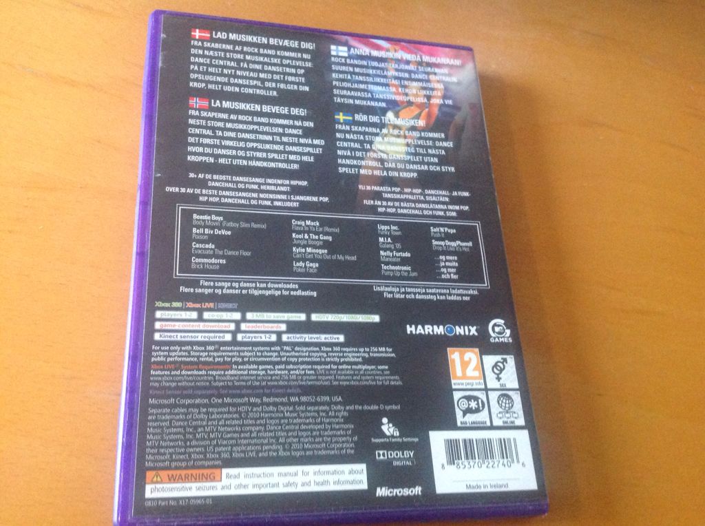 Dance Central - Microsoft Xbox 360 (MTV Games - 2) video game collectible [Barcode 885370227406] - Main Image 2