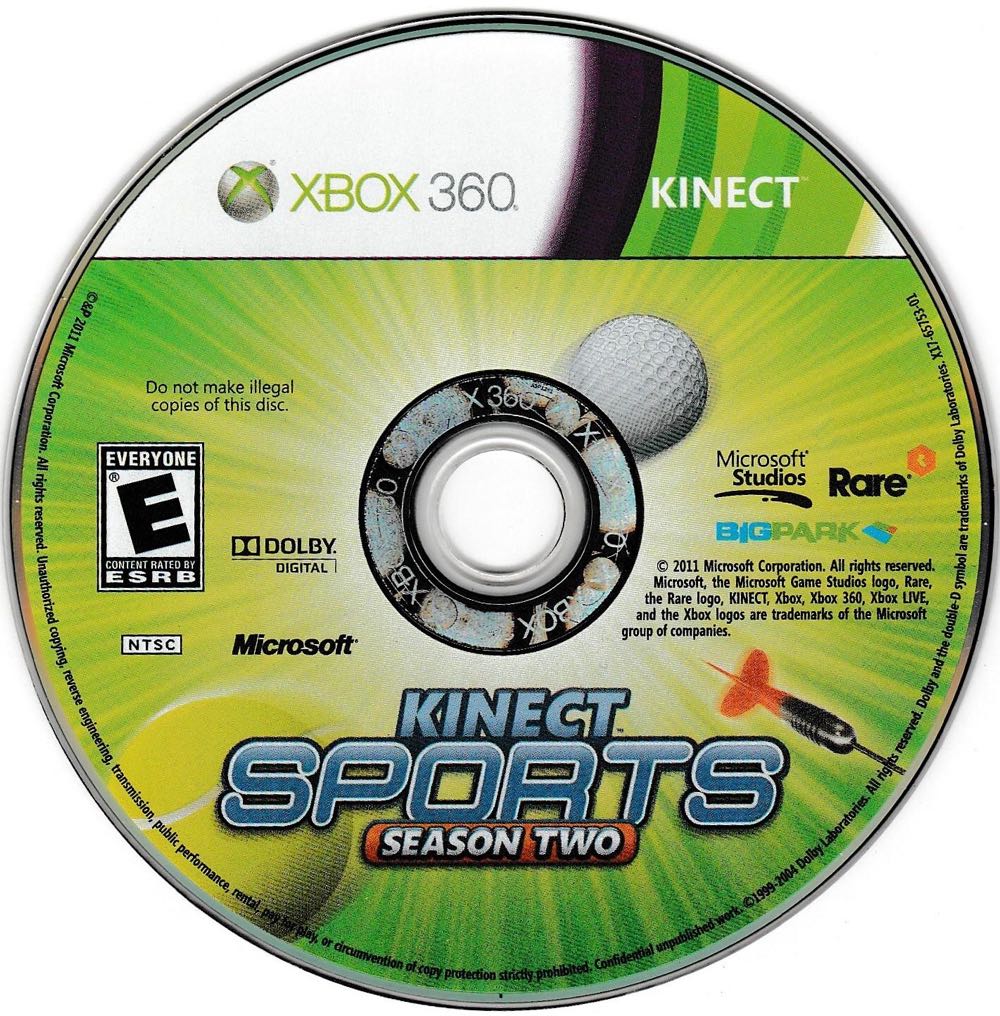 Kinect Sports - Microsoft Xbox 360 (Microsoft Game Studios - 4) video game collectible [Barcode 885370228588] - Main Image 3