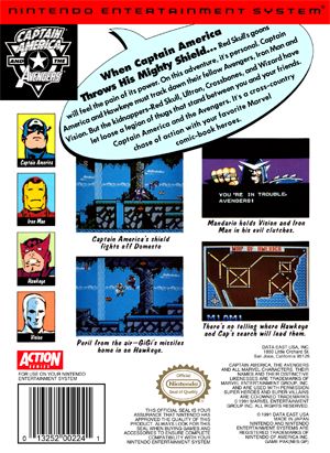 Captain America And The Avengers - Nintendo Entertainment System (NES) video game collectible - Main Image 2