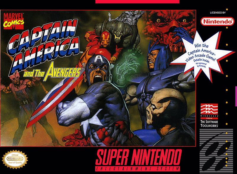 Captain America And The Avengers - Nintendo Super Nintendo Entertainment System (SNES) video game collectible - Main Image 1