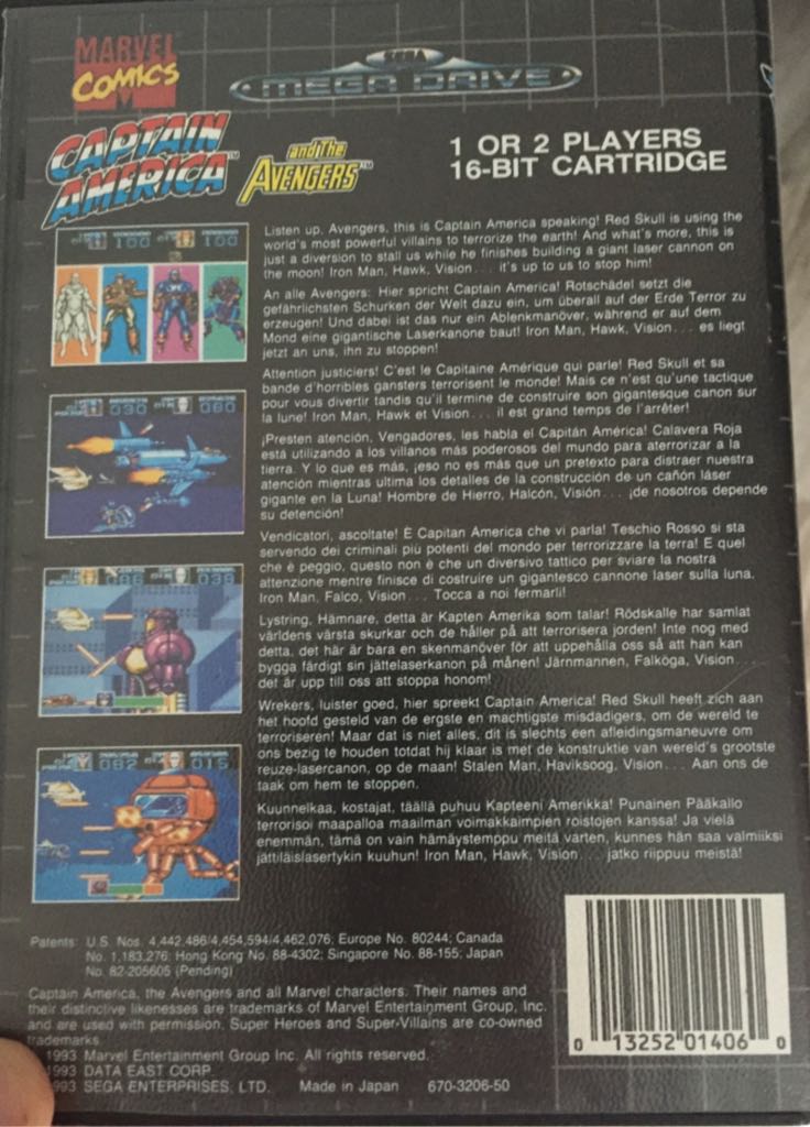 Captain America And The Avengers - Sega Megadrive video game collectible - Main Image 2