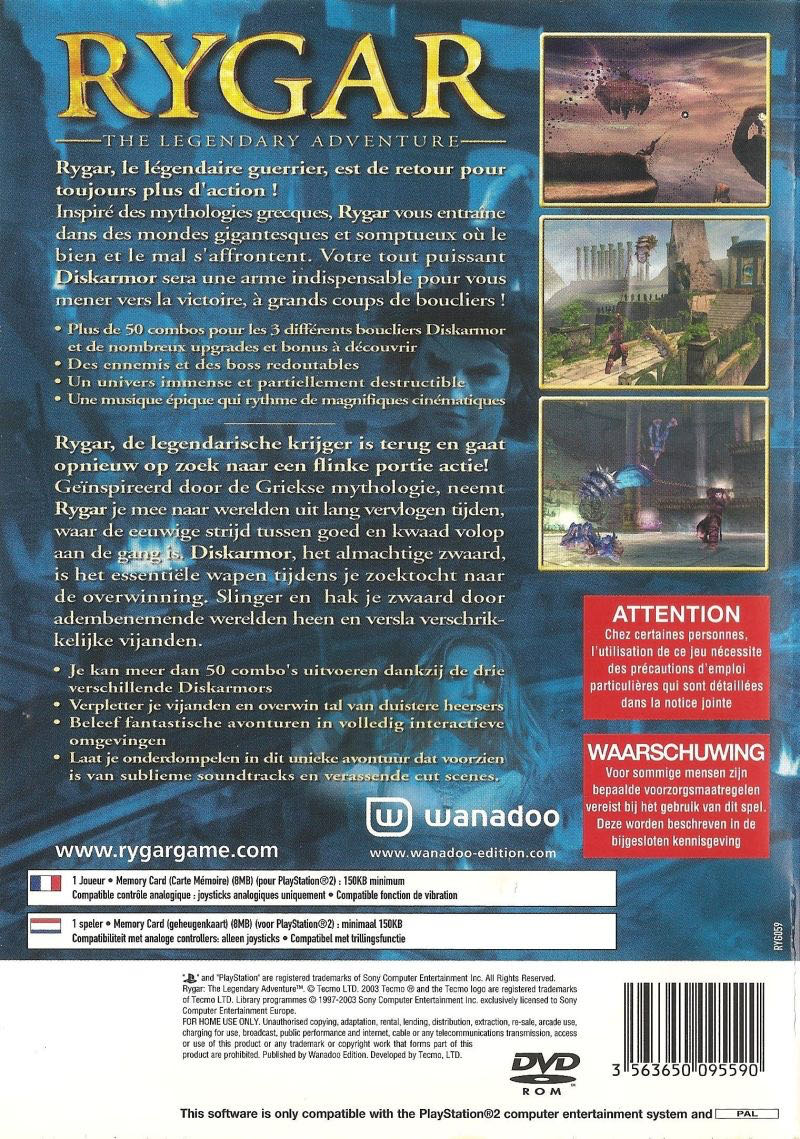 Rygar - Sony PlayStation 2 (PS2) (Wanadoo - 1) video game collectible [Barcode 3563650095590] - Main Image 2