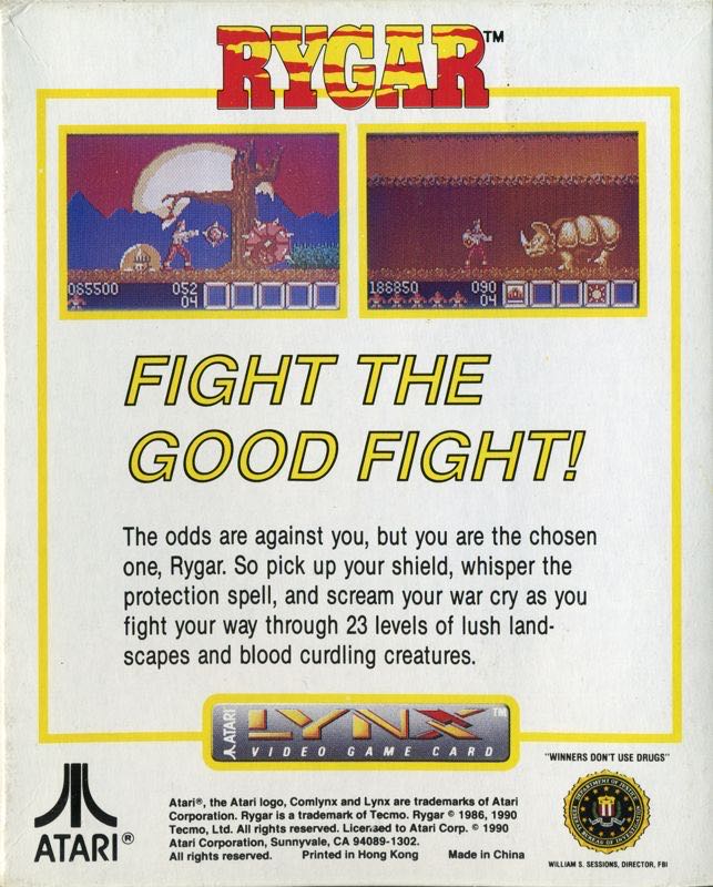 Rygar - Atari Lynx (Atari Corporation) video game collectible - Main Image 2