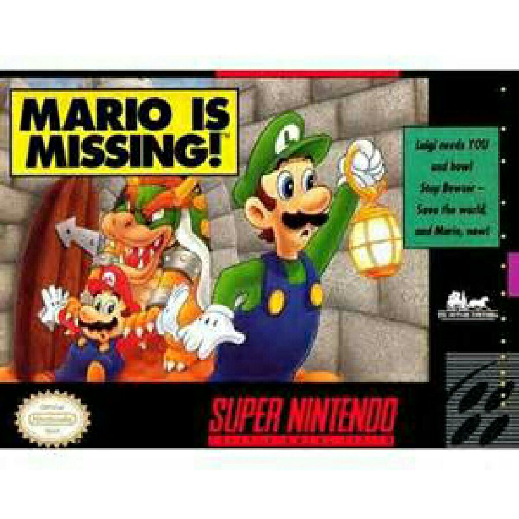 Mario Is Missing! - Nintendo Super Nintendo Entertainment System (SNES) (Nintendo, Software Toolworks - 1) video game collectible - Main Image 1