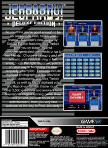Jeopardy! Deluxe Edition - Nintendo Super Nintendo Entertainment System (SNES) (Gametek Inc - 2) video game collectible [Barcode 043948510163] - Main Image 2