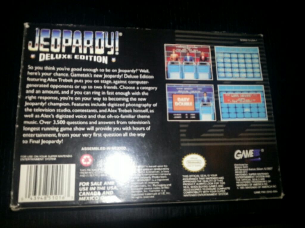 Jeopardy! Deluxe Edition - Nintendo Super Famicom video game collectible - Main Image 2