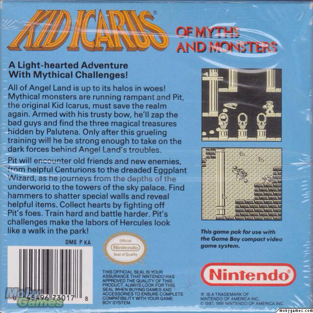 Kid Icarus : Of Myths And Monsters - Nintendo 3DS Virtual Console video game collectible - Main Image 2