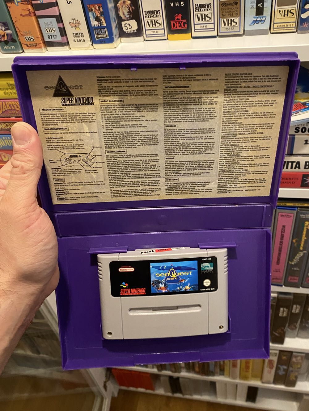 SeaQuest DSV - Nintendo Super Nintendo Entertainment System (SNES) video game collectible - Main Image 3