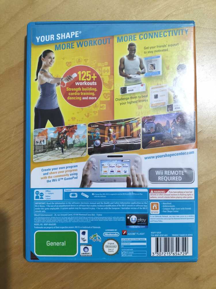 YOUR SHAPE: Fitness Evolved - Nintendo Wii U video game collectible [Barcode 3307215654729] - Main Image 2
