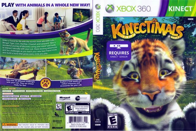 Kinectimals - Microsoft Xbox 360 (Microsoft Studios - 1) video game collectible [Barcode 777722909897] - Main Image 2