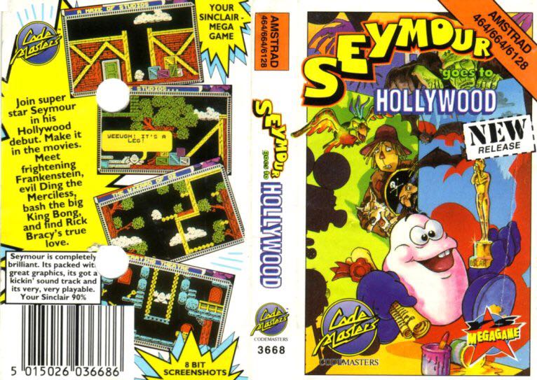 Seymour Goes To Hollywood - Amstrad CPC video game collectible [Barcode 5015026036686] - Main Image 2