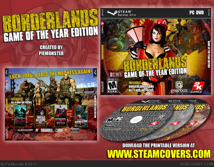 Borderlands Game Of The Year Edition - Valve Steam video game collectible [Barcode 072100001102] - Main Image 2
