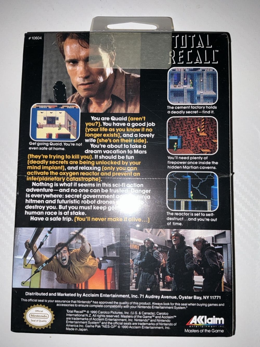 Total Recall - Nintendo Entertainment System (NES) video game collectible - Main Image 2