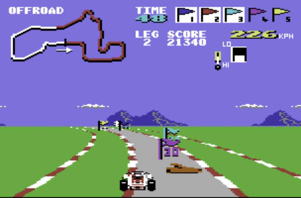 Buggy Boy - Commodore 64 (Elite - 1) video game collectible - Main Image 2