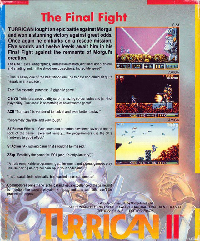 Turrican 2 - Atari ST (1) video game collectible - Main Image 2