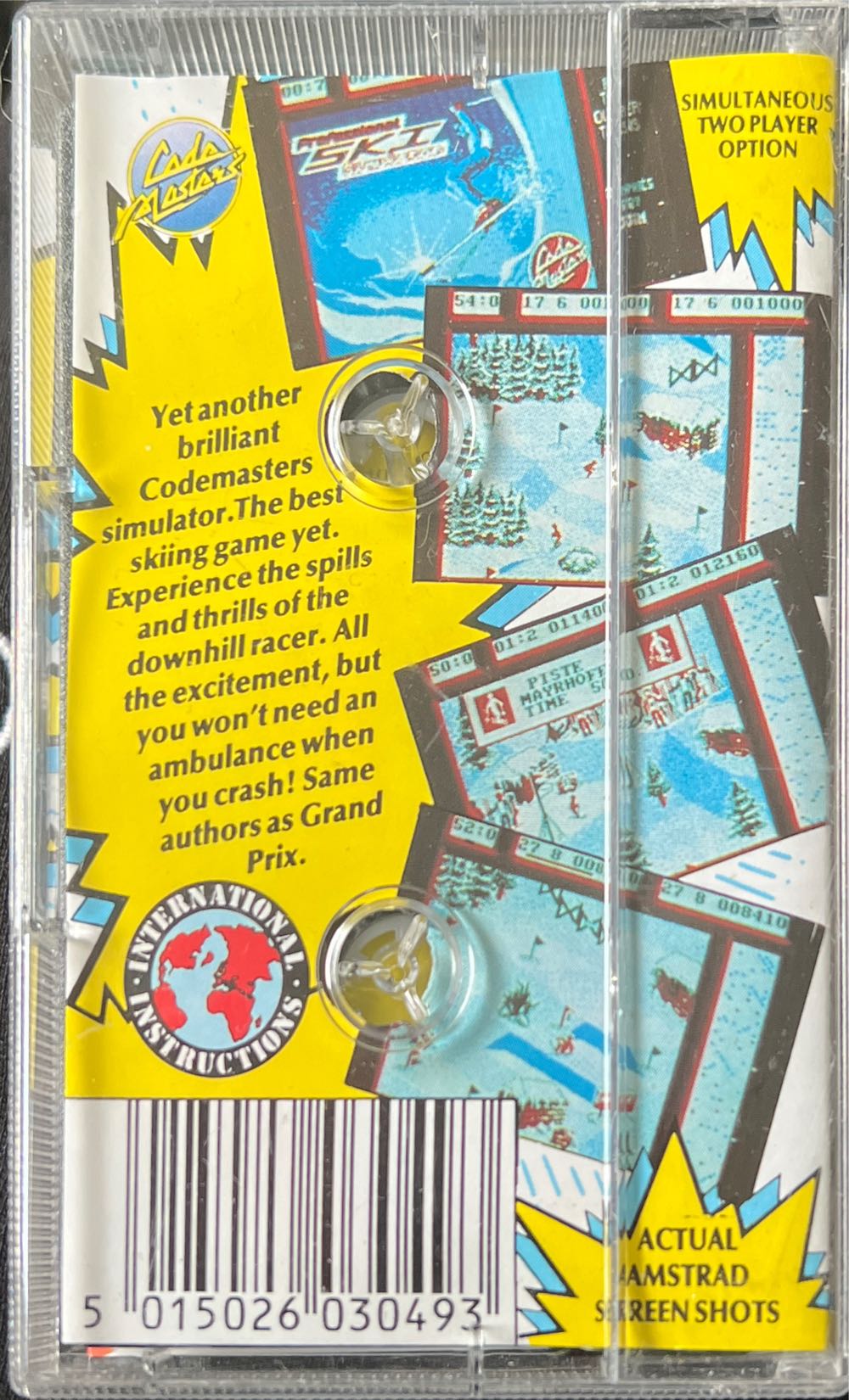 Professional Ski Simulator - Amstrad CPC (Code Masters) video game collectible [Barcode 5015026030493] - Main Image 2