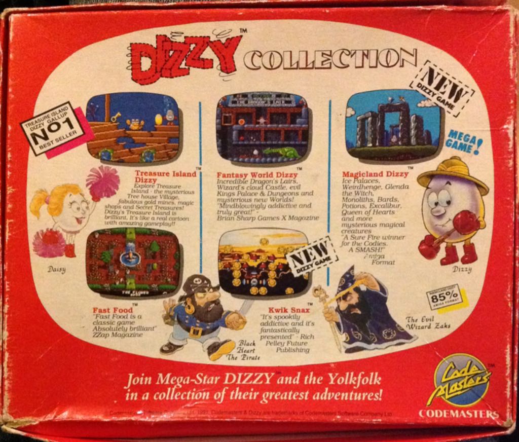 Dizzy Collection - Commodore Amiga video game collectible [Barcode 5015026034095] - Main Image 2