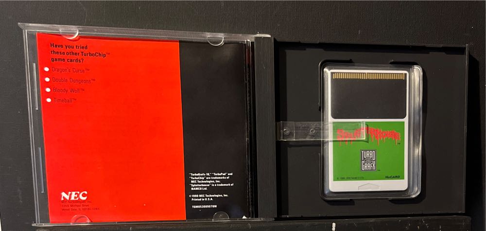 Splatterhouse - NEC TurboGrafx-16 (Namco - 1) video game collectible [Barcode 092218000897] - Main Image 4