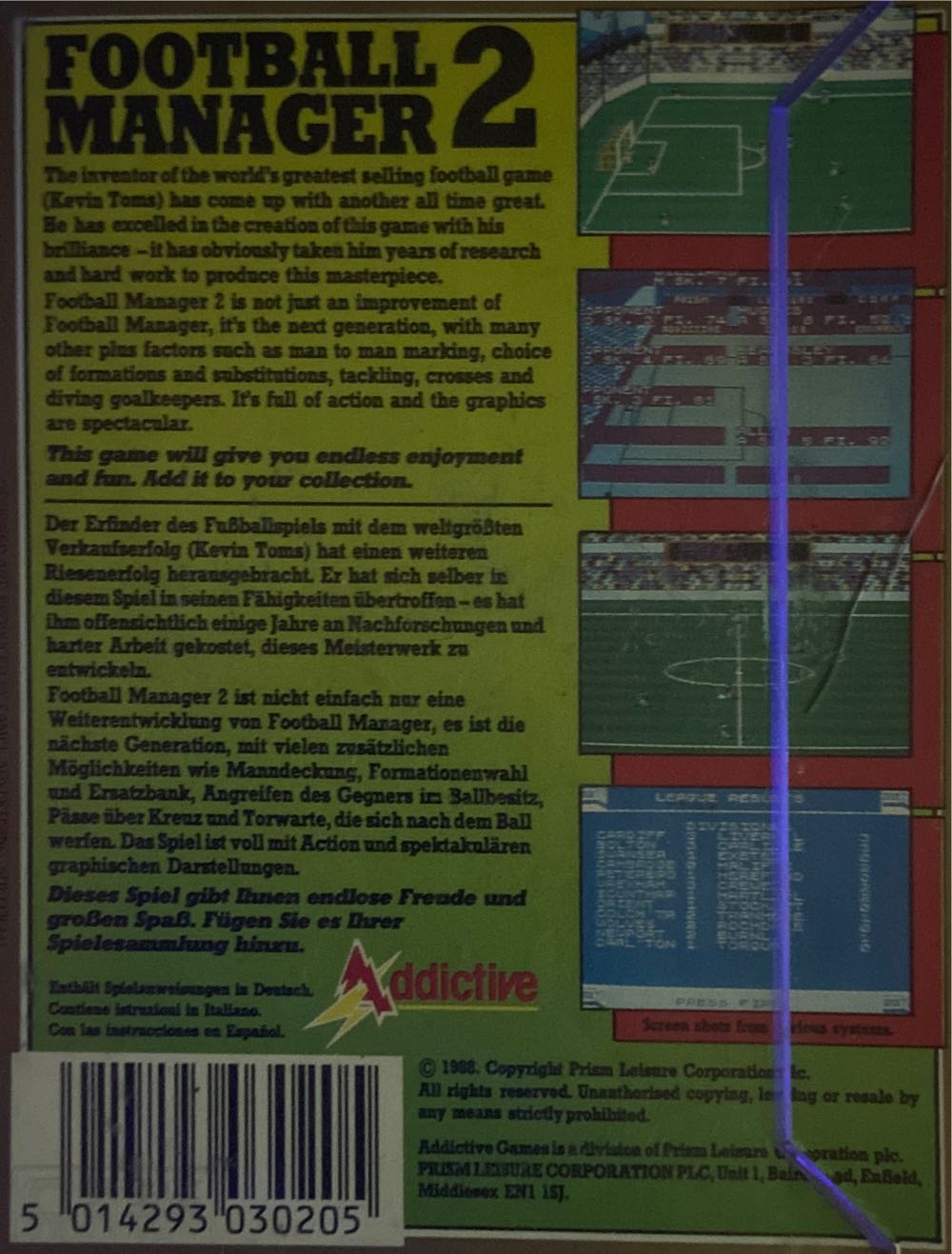Football Manager 2 - Amstrad CPC video game collectible [Barcode 5014293030205] - Main Image 2
