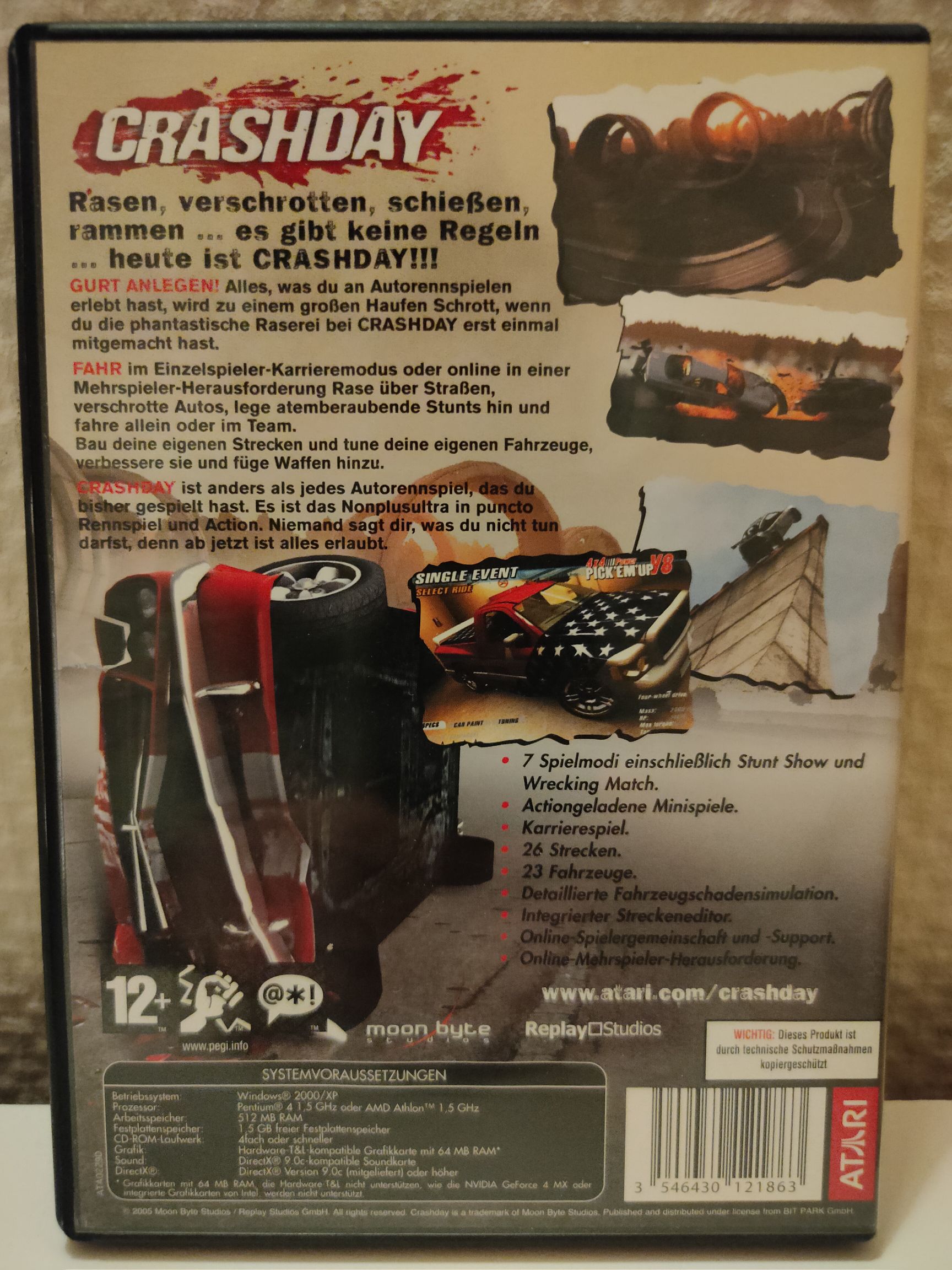 Crashday - PC (Atari - 1) video game collectible [Barcode 3546430121863] - Main Image 2