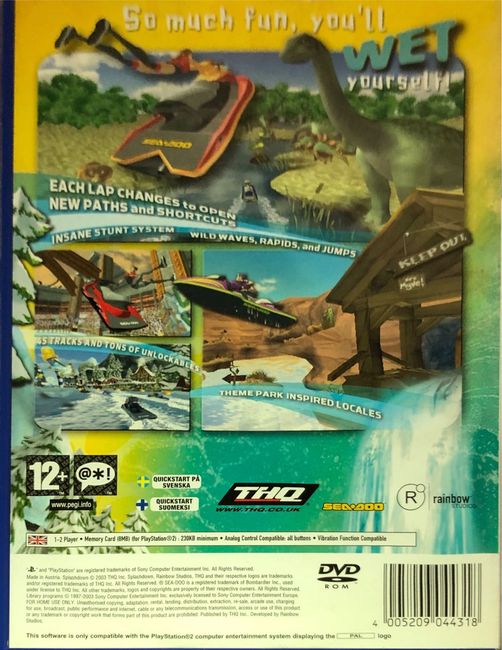 Splashdown 2: Rides Gone Wild - Sony PlayStation 2 (PS2) (THQ - 1) video game collectible [Barcode 4005209044318] - Main Image 2
