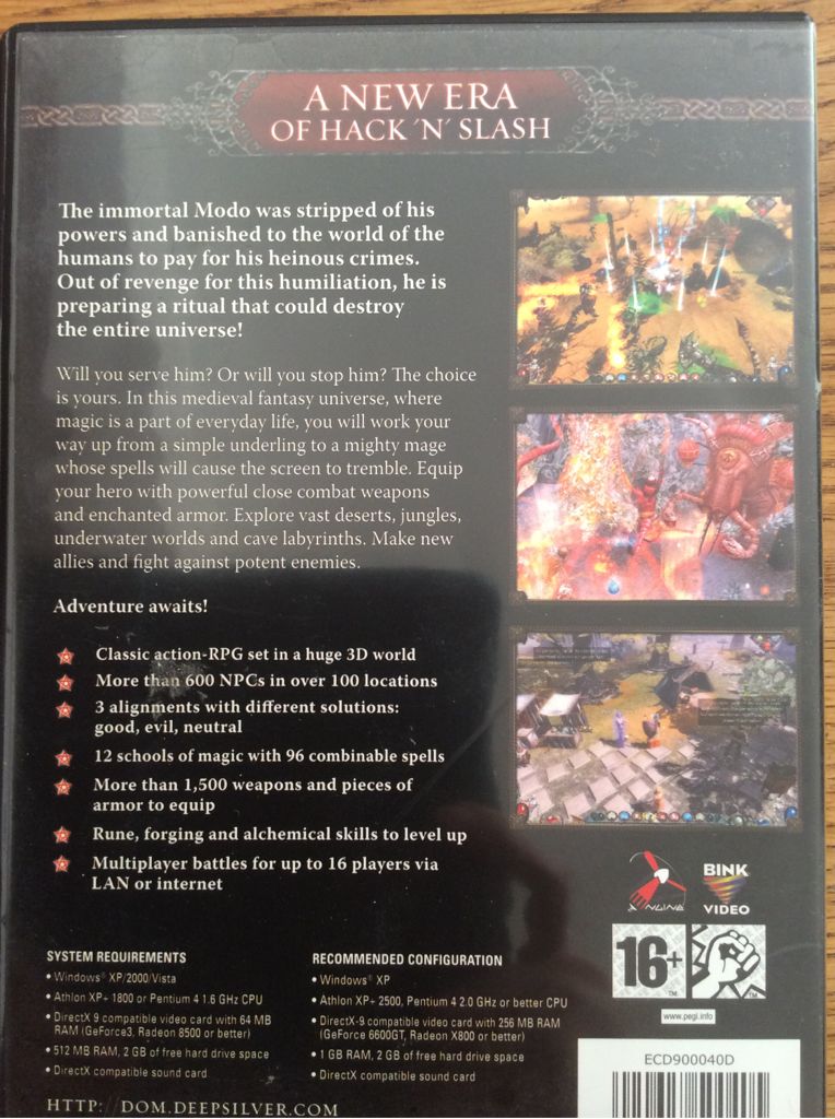 Dawn Of Magic - PC (Deep Silver - 16) video game collectible [Barcode 4020628500405] - Main Image 2