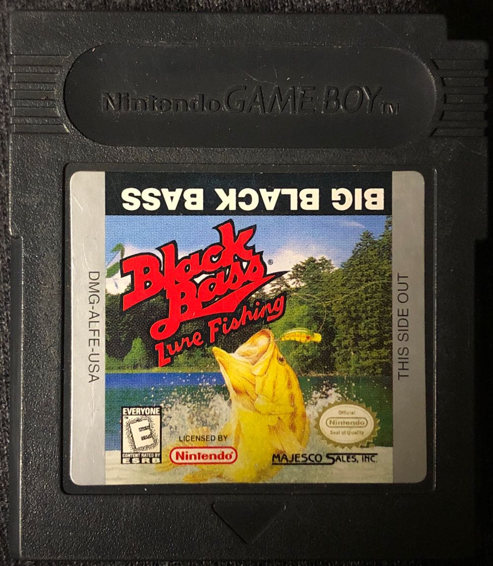 Black Bass Lure Fishing - Nintendo Game Boy video game collectible - Main Image 2