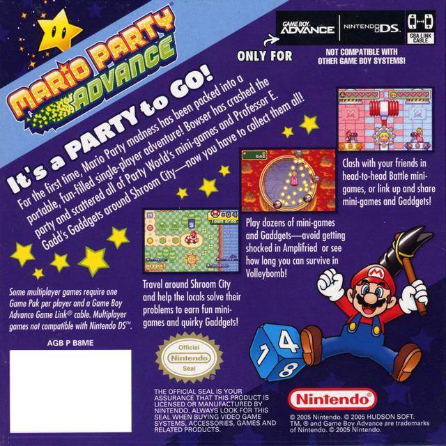 Mario Party Advance - Nintendo Game Boy Advance (GBA) (Nintendo - 2) video game collectible [Barcode 045496734374] - Main Image 2