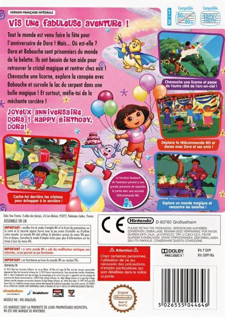 Doras Big Birthday Adventure - Nintendo Wii video game collectible [Barcode 710425348341] - Main Image 2