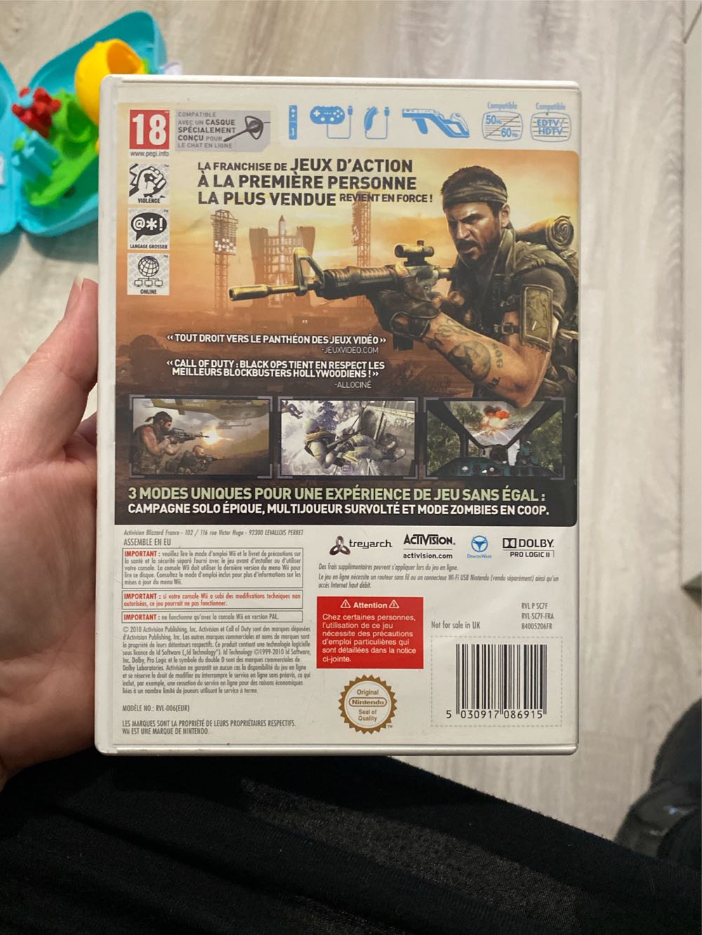 WII / Call Of Duty : Black Ops - Nintendo Wii (Activision - 1) video game collectible [Barcode 5030917086915] - Main Image 2