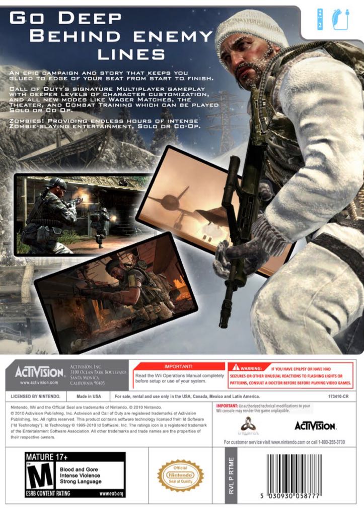 Call Of Duty: Black Ops - Nintendo Wii video game collectible - Main Image 2