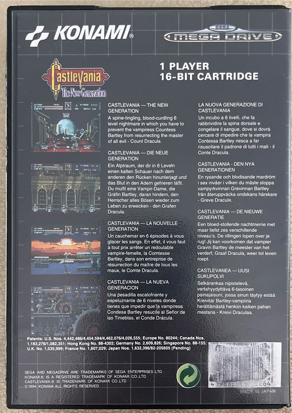 Castlevania: The New Generation - Sega Mega Drive (1) video game collectible - Main Image 2