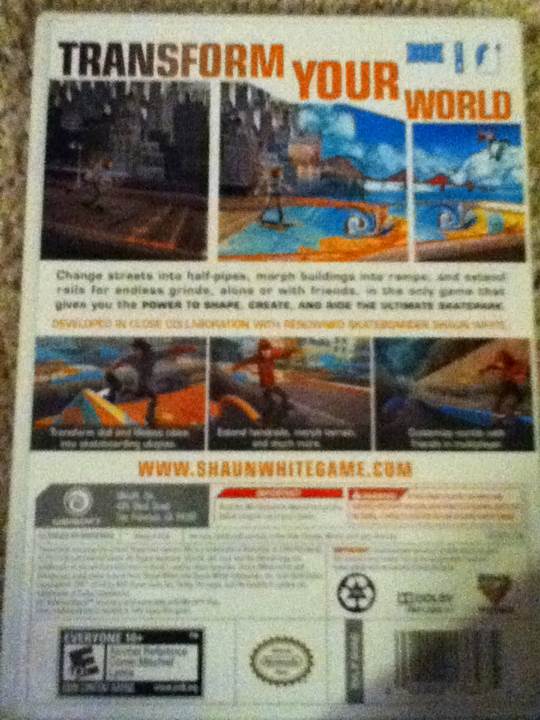 Shaun White Skateboarding - Nintendo Wii video game collectible - Main Image 2