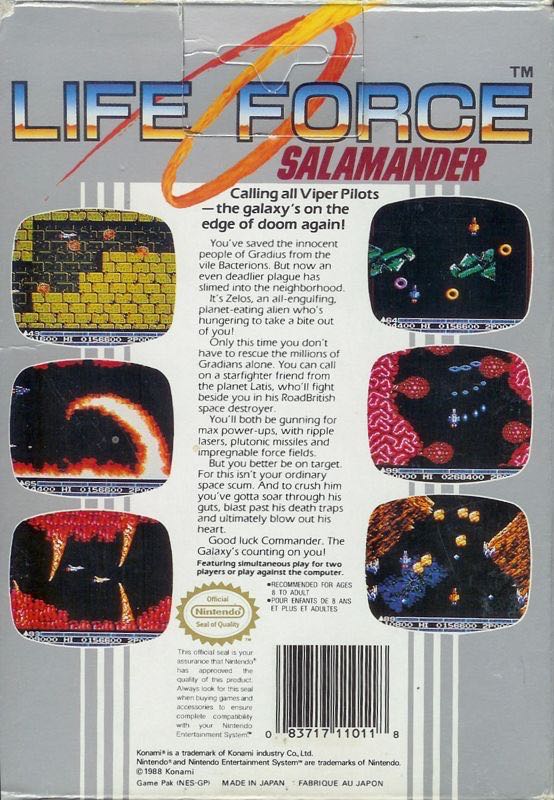 Life Force - Nintendo Entertainment System (NES) (Konami - 2) video game collectible - Main Image 2
