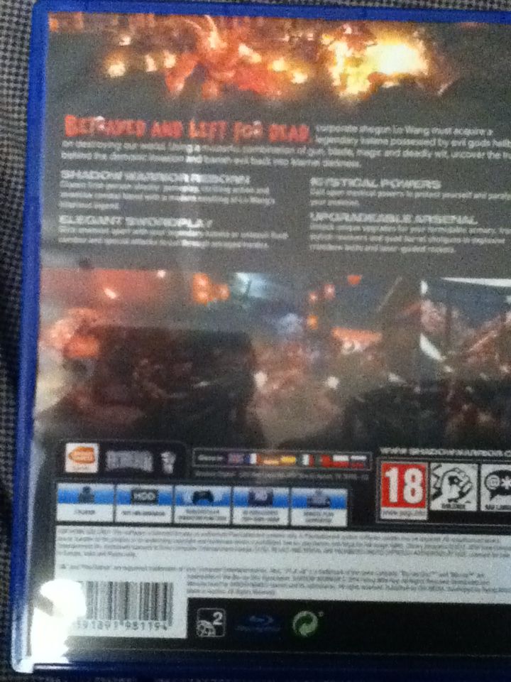 Shadow Warrior - Sony PlayStation 4 (PS4) (Bandai Namco - 1) video game collectible [Barcode 3391891981194] - Main Image 2