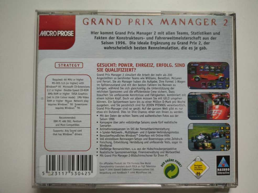Grand Prix Manager 2 - PC video game collectible [Barcode 5023117530425] - Main Image 2