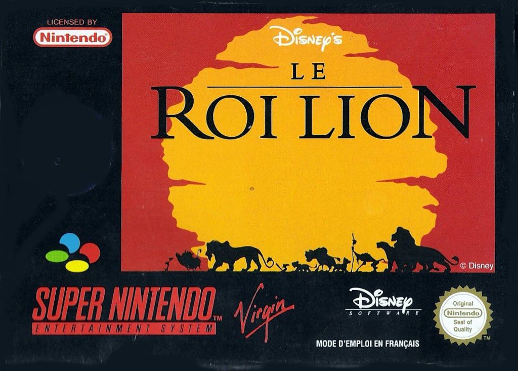 Le Roi Lion - Nintendo Super Nintendo Entertainment System (SNES) video game collectible - Main Image 1