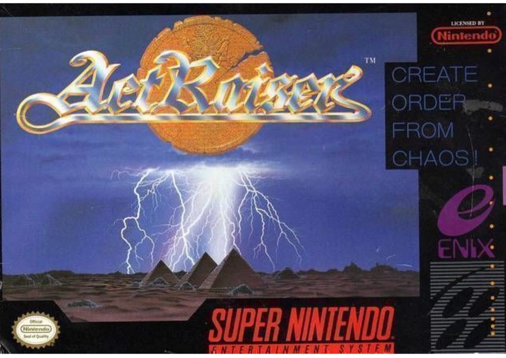 ActRaiser - Nintendo Super Nintendo Entertainment System (SNES) (Enix) video game collectible - Main Image 1