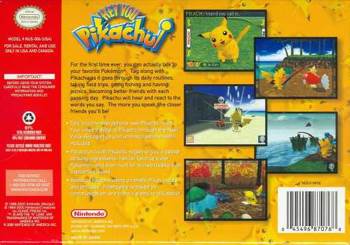 Hey You, Pikachu! - Nintendo 64 (N64) (Nintendo - 1) video game collectible [Barcode 4902370503814] - Main Image 2