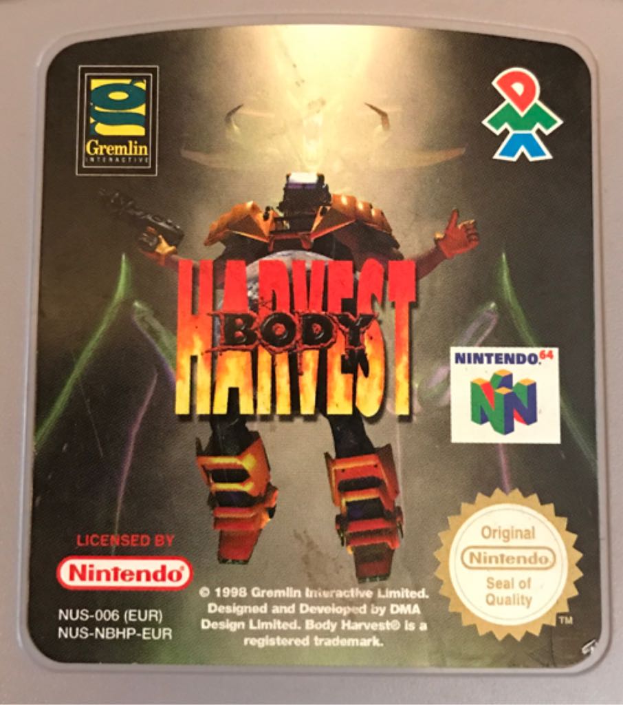 Body Harvest - Nintendo 64 (N64) video game collectible - Main Image 1