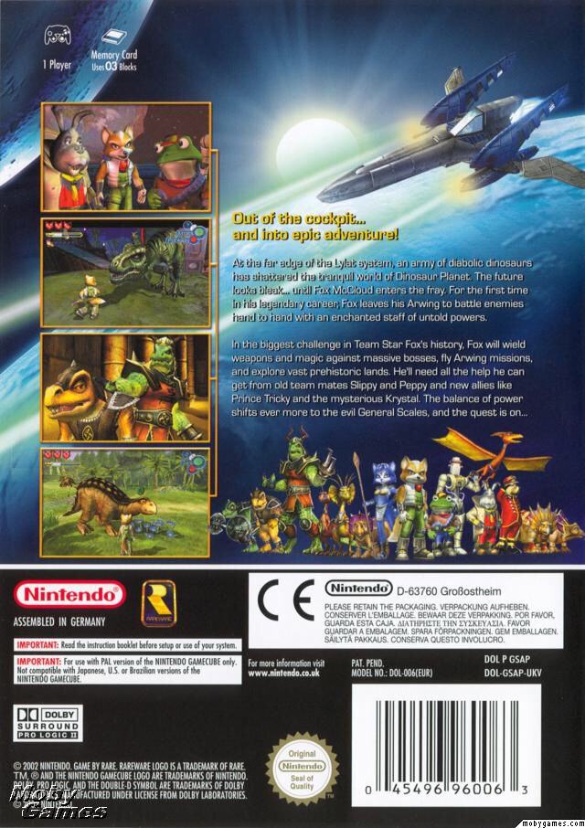 StarFox Adventures - Nintendo GameCube (Nintendo - 1) video game collectible [Barcode 045496390471] - Main Image 2