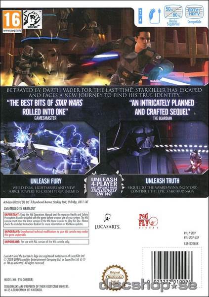 Star Wars: The Force Unleashed II - Nintendo Wii (LucasArts - 1) video game collectible [Barcode 023272010096] - Main Image 2