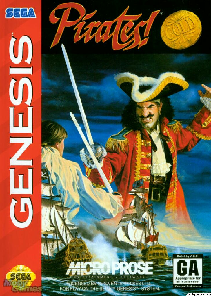 Pirates! Gold - Sega Genesis (Mega Drive) video game collectible - Main Image 1